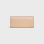 LARGE WALLET TRIOMPHE IN SHINY CALFSKIN OAT BEIGE - Image 3